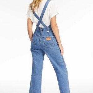 Billabong Blue Denim Overalls Relaxed Fit